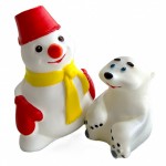 СИ-1117 Набор игрушек Медвежонок и снеговичок кр