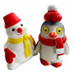 СИ-1120 Набор игрушек Медвежонок и пингвин в шапке