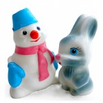 СИ-1123 Набор игрушек Снеговик и зайчик