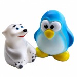 Си-1118 Набор игрушек Медвежонок и пингвин син