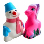 Си-1122 Набор игрушек Снеговик и пони Карамелька